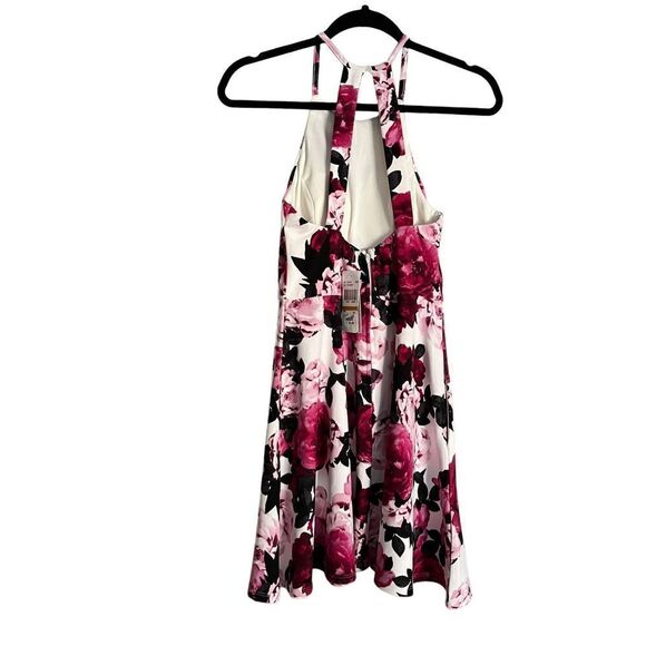Speechless Fit & Flair Flowered Halter Dress Juniors size 3 NWT - Picture 8 of 8